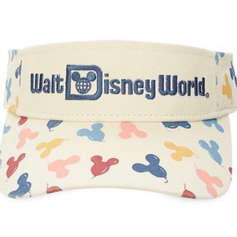 🧢 Disney Parks x Junk Food All Over Figural Mickey Balloons Sun Visor Hat